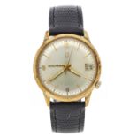 Bulova Accutron 14k gold filled gentleman's wristwatch, case no. E36xxx, circa 1967, silvered dial