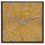 A. H. Shires "The Synchronous Electric 'Time' Signal Clock" square wall clock, circa 1930s, with