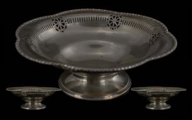Sterling 925 Silver Fruit Bowl. Approx Diameter 8 Inches, Approx Weight 357 grams. Fully