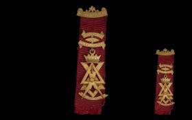 Masonic 9ct Gold Council of Royal and Select Masters Breast Jewel / Badge In Fitted Box. 1937 -