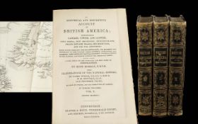 British America and Upper Canada - in three volumes by Hugh Murray 1839. A full detail of