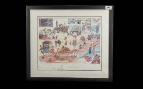 Two Seaside Prints, one Limited Edition Signed 'That's The Way To Do It' by Frances Lennon,