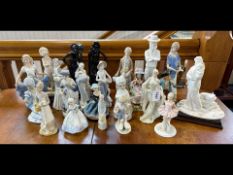 Collection of Assorted Figurines, various sizes, designs and makes, 20+ in total.