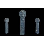 Troika Celtic Cross, textured ornament often crafted from authentic Irish bog turf. Measures approx.