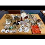 Three Boxes of Assorted Pottery, to include cabinet plates, Arthur Wood pottery, part tea sets,