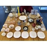 Large Collection of Miscellaneous Pottery, Glass & Collectibles, to include pink tea set, blue and