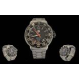 TAG Heuer Formula One Gents Stainless Steel Professional Wrist Watch. Features Black Dial, Silver