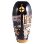 Moorcroft Pottery, a Prestige 'London' design vase by Paul Hilditch