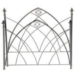 Modern Gothic style double bed frame,