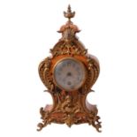 Walnut balloon clock, Lenzkirch movement