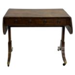 Regency style mahogany sofa table
