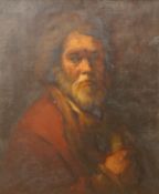 After Carel Fabritius (Dutch, 1622-1654), portrait of an elderly gentleman, oil on canvas, 59 x