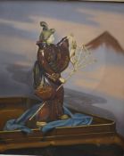 Tom W. Quinn (1918-2015), Still life of a Meji figure, signed, oil on canvas, 75 x 62cm
