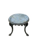 A Victorian circular cast iron stand, diameter 40cm, height 38cm