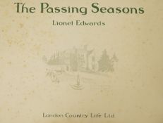 ° ° Edwards, Lionel. The Passing Seasons, first edition. 18 coloured plates (mounted on thick card),