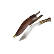 A replica World War One Kukri, Mark 2, in leather sheath, blade 35cm