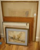 George Graham (1881-1949), Coastal scene with ruin and islands, signed and dated 1920,