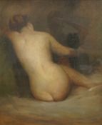 Hermann Delpech (French, 1864-1945), Nude study, signed lower left, pastels, gilt framed, 70 x 58cm