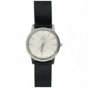 A gentleman's 1960's stainless steel Omega Seamaster Automatic wrist watch, with silvered dial and