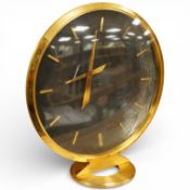 A Jaeger-LeCoultre ‘floating hands’ mantle timepiece, 20cm high