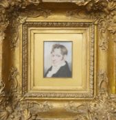 Regency school, portrait miniature of a gentleman, possibly Josh Crampton, indistinctly signed and