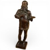 After Vincenzo Gemito (Italian, 1852-1929) 'The Painter Meissonier' a full-length standing