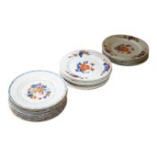 Twenty-two Chinese Imari plates, mid 18th century, 23cm