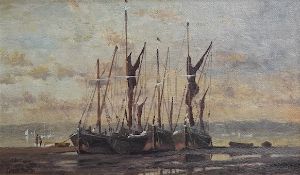 Kenneth Denton (b.1932), 'October Evening, River Orwell’ signed, oil on board, 29 x 49cm