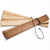 A 19th century Sri Lankan Buddhist Sinhala palm leaf manuscript, 50cm in length