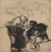 Edmund Blampied (1886-1966), ‘A Market Argument’, signed in pencil to the margin, limited edition
