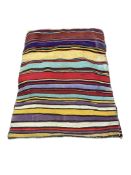 A large Kilim covered cushion, 120 x 90cm