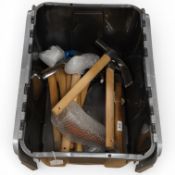 Ten wood adzes by Muller, Auriou, France, etc.