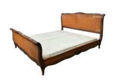 An ‘And So To Bed’ caned Superking bedframe and 'Helmdon Medium' mattress, width 192cm, length