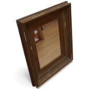 A 19th century gilt picture frame, now as a mirror, overall 74 x 63cm