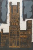 Richard Neal (20th. C), ‘Ely Cathedral’, signed in pencil, limited edition 7/50, artists proof
