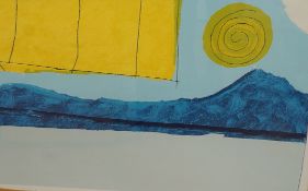 After Walter Fusi (Italian, 1924-2013), ‘Elba’, unsigned, silk screen print, 54 x 82cm