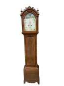 An early 19th century mahogany eight day longcase clock marked Morris of Harrietsham, height 214cm