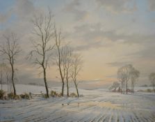 Roger Desoutter (1923-2020), 'The Two Magpies', signed, ex. Stacy Marks, oil on canvas, 59 x 75cm