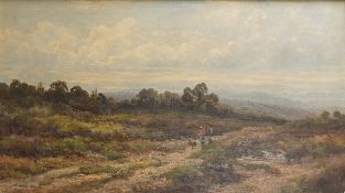 Albert Edward Gyngell (British, 1866-1949), 'Worcestershire landscape', signed and dated 1883, oil
