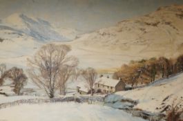 Kenneth Denton (1932-2024), 'Blea Tarn Farm, Lake District', signed, ex. Stacy Marks, oil on