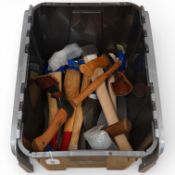 Nine wood adzes by Pfeil, Gransfors Bruks, Stubai, etc.