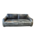 An Orior leather upholstered sofa purchased from Liberty, width 220cm, depth 115cm, height 80cm