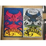 Two 1960s psychedelic Saville Theatre concert posters, promoting concerts including; The Pink Floyd,
