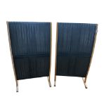 A pair of Quad floor standing Electrostatic Loudspeaker cabinets, each containing two units,