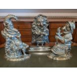 The John Styles Punch and Judy Collection,a group of brass ware, comprising a pair of Punch and Judy