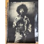 Jimi Hendrix poster, (photo by Donald Silverstein), printed by TSR England, OA 502, Osiris