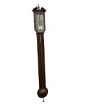 An early 19th century mahogany stick barometer by M. Ronketi, Holborn, height 104cm
