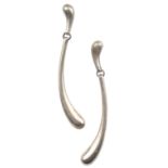 Elsa Peretti for Tiffany & Co., a pair of silver earrings