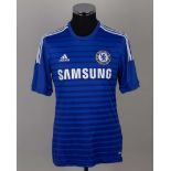 A blue Chelsea replica short-sleeved shirt