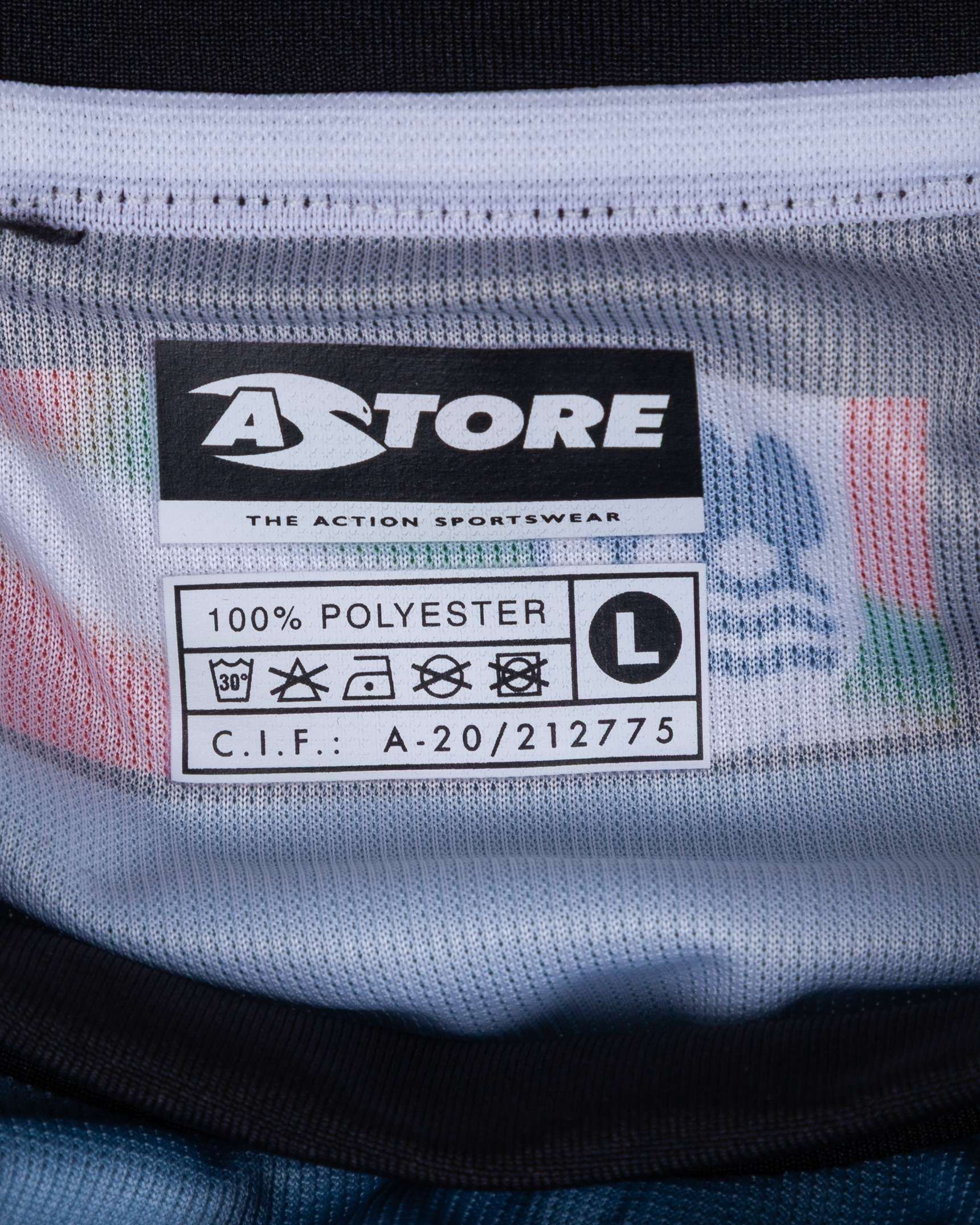 Juanito black and blue No.5 Real Sociedad short-sleeved shirt, 2006-07 - Image 4 of 5